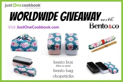 Bento&Co Sakura Bento Box Set Giveaway (Worldwide) | JustOneCookbook.com