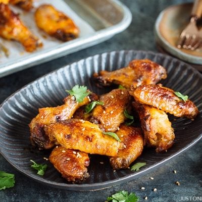 Slow Cooker Sriracha Chili Chicken Wings | Easy Japanese Recipes at JustOneCookbook.com