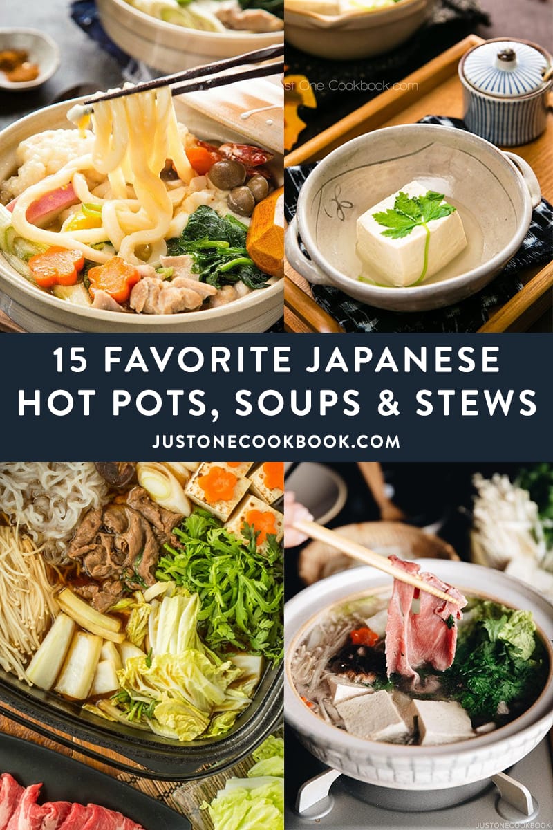 popular japanese hot pots, soups and stews 