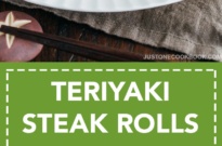 teriyaki steak rolls 野菜の牛肉巻き