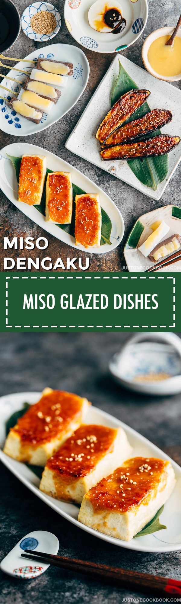 Miso Dengaku (Tofu, Eggplant, Daikon & Konnyaku) 味噌田楽 • Just One Cookbook