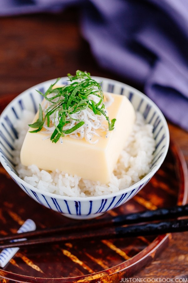 Tamago Tofu Gohan (Egg Tofu Rice) 玉子豆腐ご飯 | Easy Japanese Recipes at JustOneCookbook.com