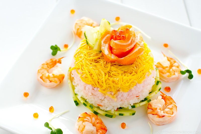 Chirashi Sushi Cake | Easy Japanese Recipes at JustOneCookbook.com