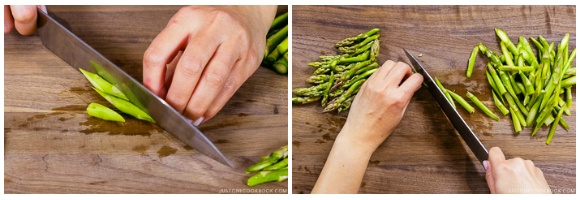 Easy Wafu Pasta with Shrimp and Asparagus 2