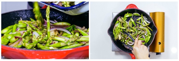 Easy Wafu Pasta with Shrimp and Asparagus 8