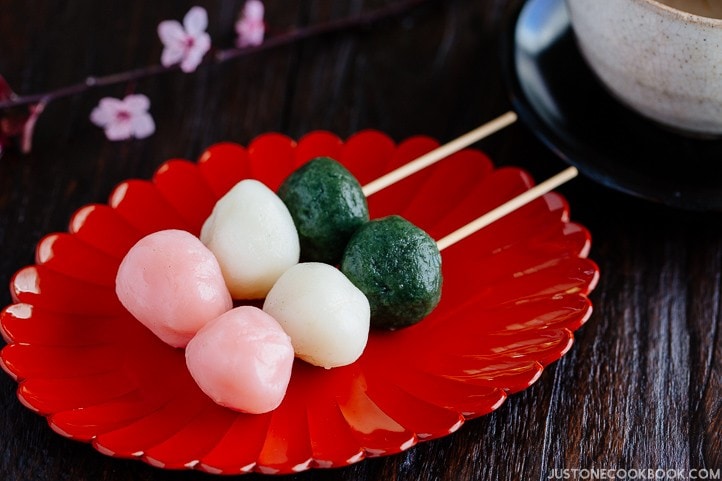 Hanami Dango (花見団子) | Sanshoku Dango (三色団子) | Easy Japanese Recipes at JustOneCookbook.com