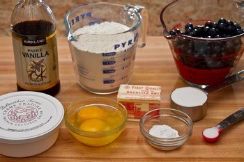 Blueberry Creme Fraiche Scones Ingredients