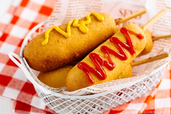 Homemade Corn Dogs アメリカンドッグ | Easy Japanese Recipes at JustOneCookbook.com