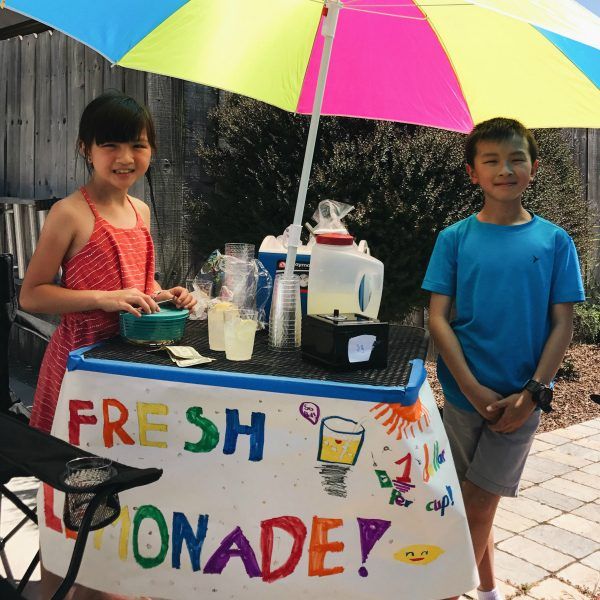 Two Kids at the Lemonade Stand.