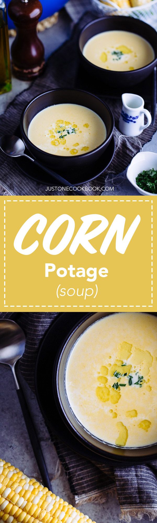 Corn Potage コーンポタージュ (Japanese Corn Soup) Just One Cookbook