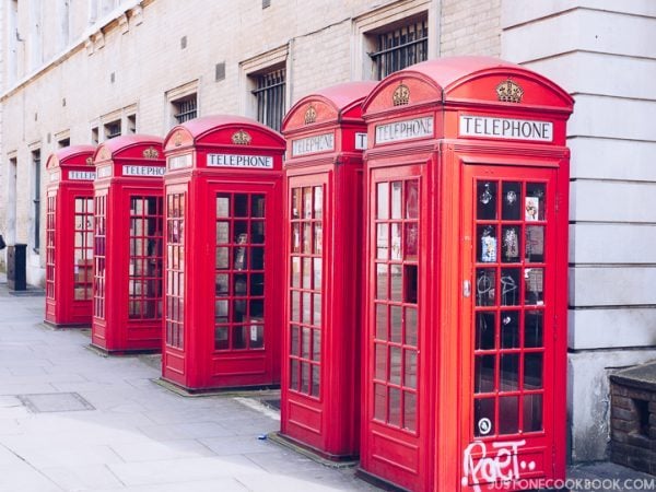 London Travel Guide - Red Phone Booth | JustOneCookbook.com