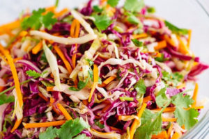 asian coleslaw with sesame dressing