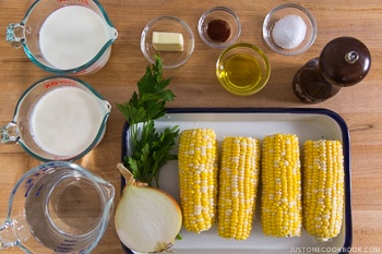 Corn Potage (Japanese Corn Soup) Ingredients