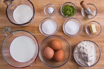 Matcha Mille Crepe Cake Ingredients