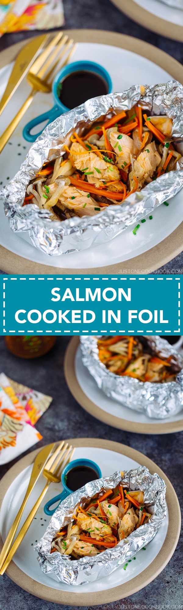 Salmon in Foil 鮭のホイル焼き • Just One Cookbook