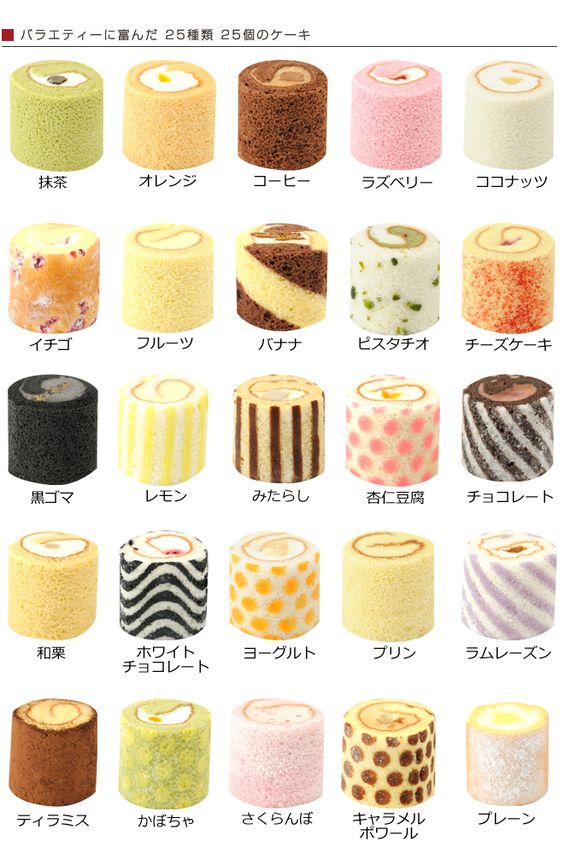 roll cake varieties