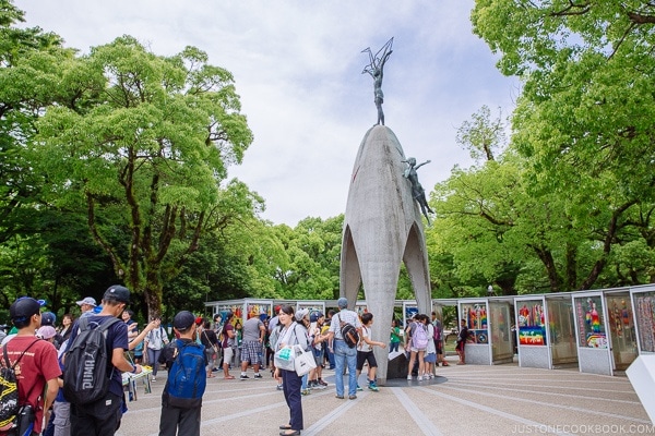 children's peace monument in Hiroshima Peace Memorial Park | JustOneCookbook.com