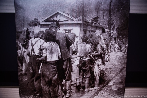 black and white photos of Hiroshima citizens after atomic bomb | JustOneCookbook.com