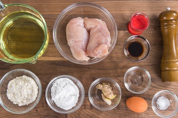 Chicken Tempura Ingredients