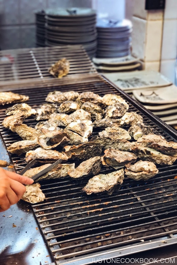 Grilled Oysters Miyajima