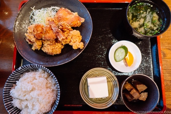 Karaage Teishoku (Japanese Meal set) in #Japan