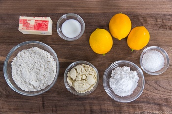 Meyer Lemon Cookies Ingredients