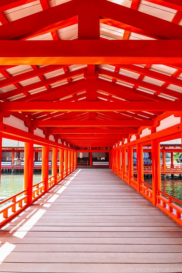 Itsukushima Shrine hallway at Miyajima | JustOneCookbook.com