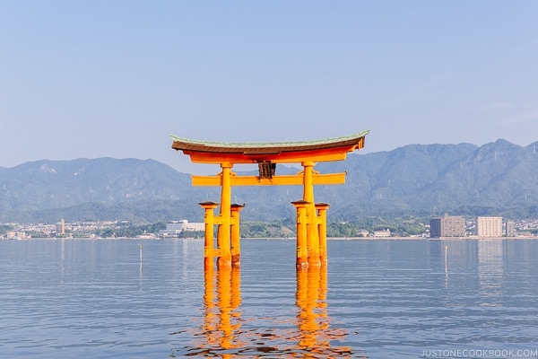 Torii gate at Itsukushima Shrine | JustOneCookbook.com