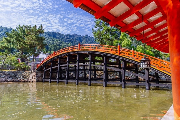the bridge at Itsukushima Shrine Miyajima | JustOneCookbook.com