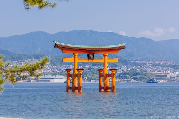 Torii gate at Itsukushima Shrine | JustOneCookbook.com