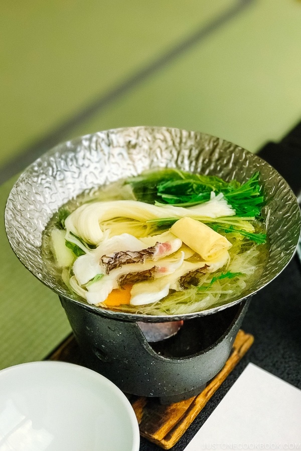 sea bream hotpot Miyajima Grand Hotel Arimoto | JustOneCookbook.com