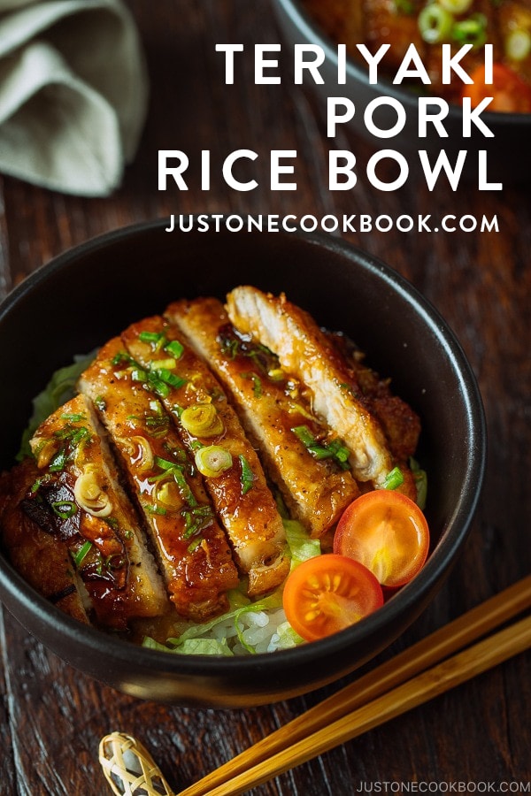 Teriyaki Pork Donburi 豚の照り焼き丼 • Just One Cookbook