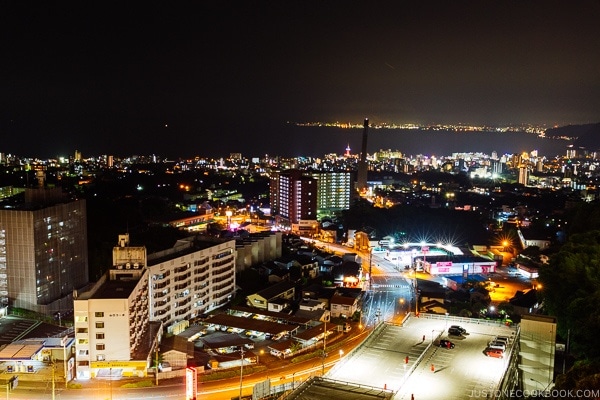 night view of Beppu - Beppu travel guide | justonecookbook.com