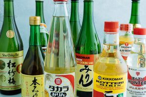 learn about differences between sake and mirin, Uses and substitutions in Japanese cooking.
