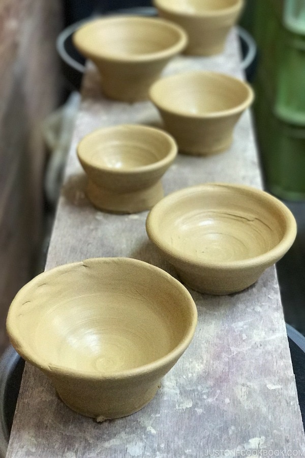 completed pottery at とうき pottery shop - Yufuin Travel Guide | justonecookbook.com