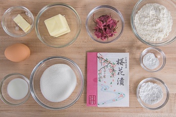 Cherry Blossom Madeleines Ingredients