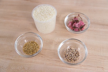 Cherry Blossom Rice Balls Ingredients