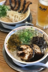 ramen and beer at Hakata Daruma - Fukuoka Travel Guide | justonecookbook.com