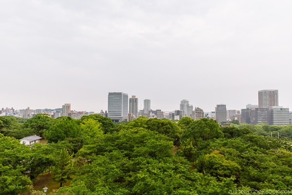 View of Fukuoka city from Fukuoka Castle - Fukuoka Travel Guide | justonecookbook.com