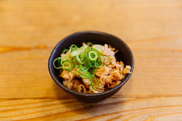 vinegared intestine at Hakata Daruma Ramen - Fukuoka Travel Guide | justonecookbook.com