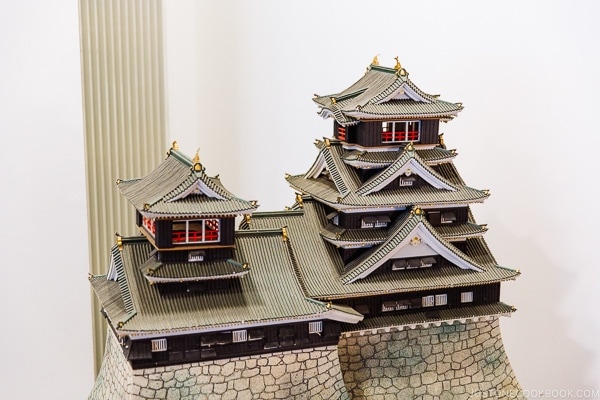 Kumamoto Castle model at Wakuwakuza History and Cultural Experience - Kumamoto Travel Guide | justonecookbook.com