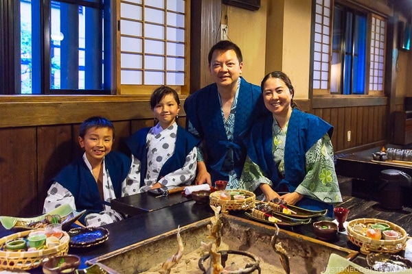 dinner at Shinmei-kan 山の宿 新明館 Kurokawa Onsen Travel Guide | justonecookbook.com