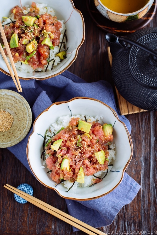 avocado & negitoro donburi  アボカドネギトロ丼