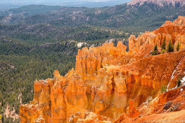 view from Black Birch Canyon - Bryce Canyon National Park Travel Guide | justonecookbook.com