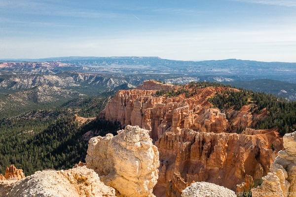 view from Rainbow Point - Bryce Canyon National Park Travel Guide | justonecookbook.com