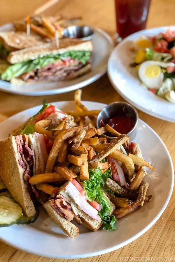 Grand Canyon Club sandwich at Bryce Canyon Lodge - Bryce Canyon National Park Travel Guide | justonecookbook.com
