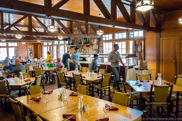 inside the dining room at Bryce Canyon Lodge - Bryce Canyon National Park Travel Guide | justonecookbook.com