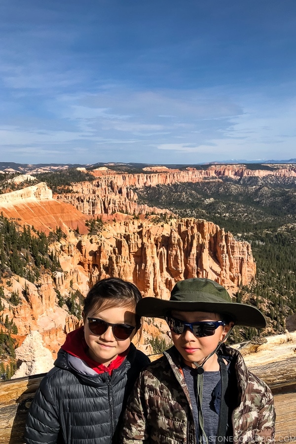 children at Rainbow Point - Bryce Canyon National Park Travel Guide | justonecookbook.com