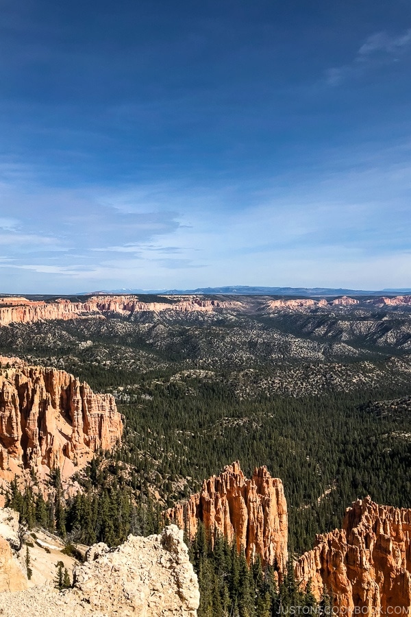 view from Rainbow Point - Bryce Canyon National Park Travel Guide | justonecookbook.com