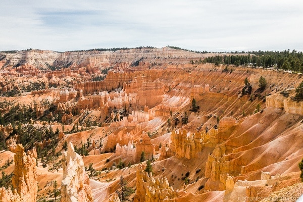 Bryce Canyon National Park Sunrise Point view to the right - Bryce Canyon National Park Travel Guide | justonecookbook.com